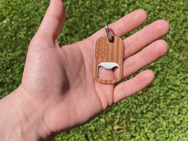 American Flag Bottle Opener Keychain by AppleTree Co