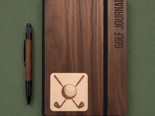 Prompted Journals Prompted Golf Journal, AppleTree Collective, Custom Wooden Gifts