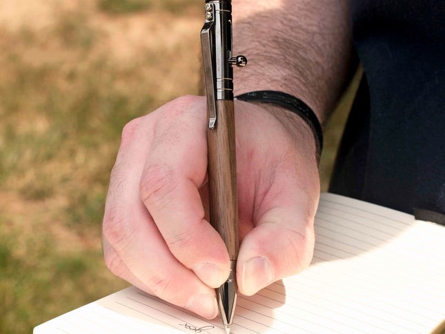 Ballpoint Pen Bolt Action Tech Pen, AppleTree Collective, Custom Wooden Gifts