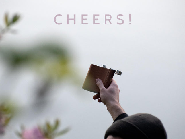 Flask Custom Wooden Hip Flask, Autumn Woods Collective, Custom Wooden Gifts