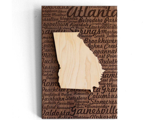 Dropship Products Your State Wooden Wall Art, AppleTree Collective, Custom Wooden Gifts