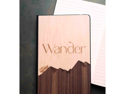 Notebook Wander Notebook, AppleTree Collective, Custom Wooden Gifts