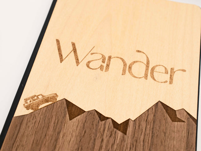 Pocket Notebook Wander Pocket Notebook, AppleTree Collective, Custom Wooden Gifts