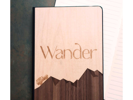 Pocket Notebook Wander Pocket Notebook, AppleTree Collective, Custom Wooden Gifts