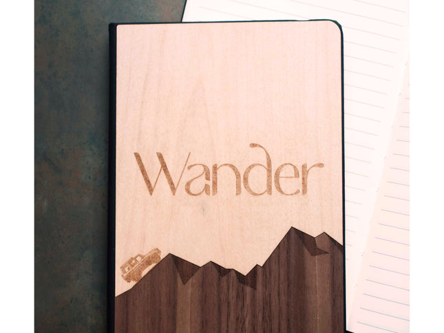 Pocket Notebook Wander Pocket Notebook, AppleTree Collective, Custom Wooden Gifts