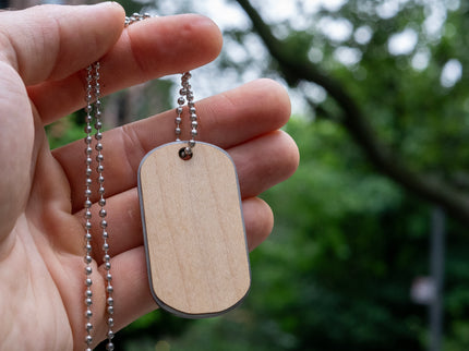  Pro Roe 1973 Dogtag, AppleTree Collective, Custom Wooden Gifts