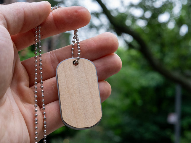  Pro Roe 1973 Dogtag, AppleTree Collective, Custom Wooden Gifts