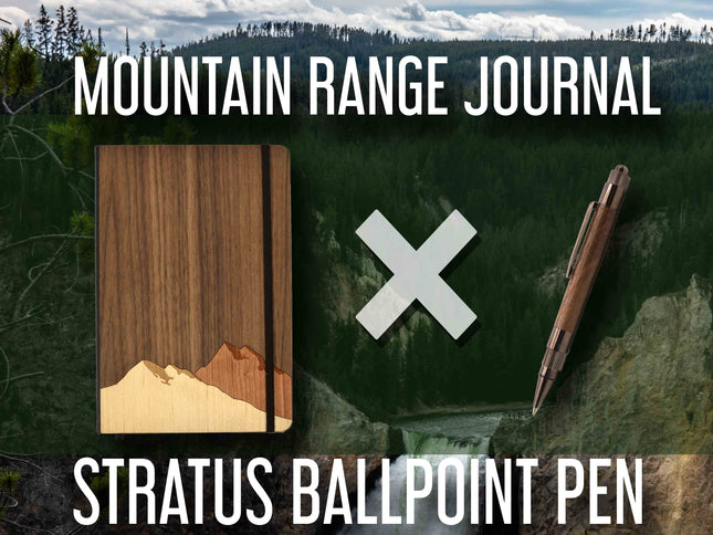 Notebook Mountain Journal, AppleTree Collective, Custom Wooden Gifts