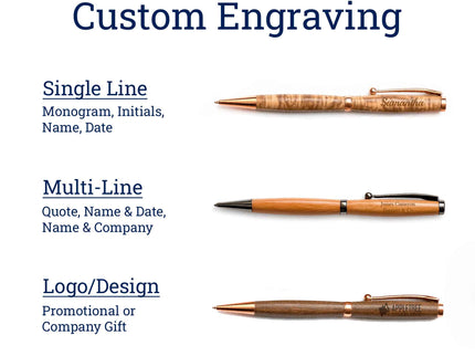 Ballpoint Pen Narrator Pen, AppleTree Collective, Custom Wooden Gifts