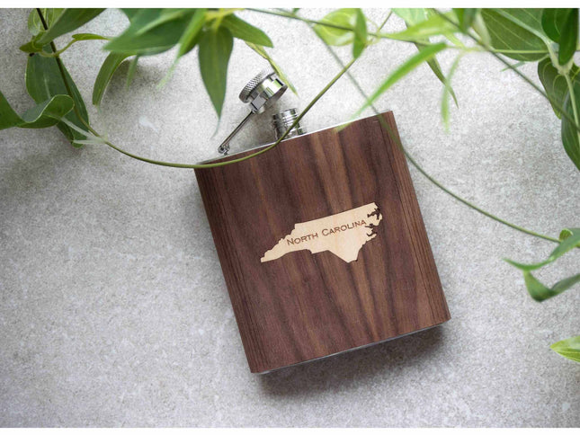 Dropship Products Your State Flask, AppleTree Collective, Custom Wooden Gifts