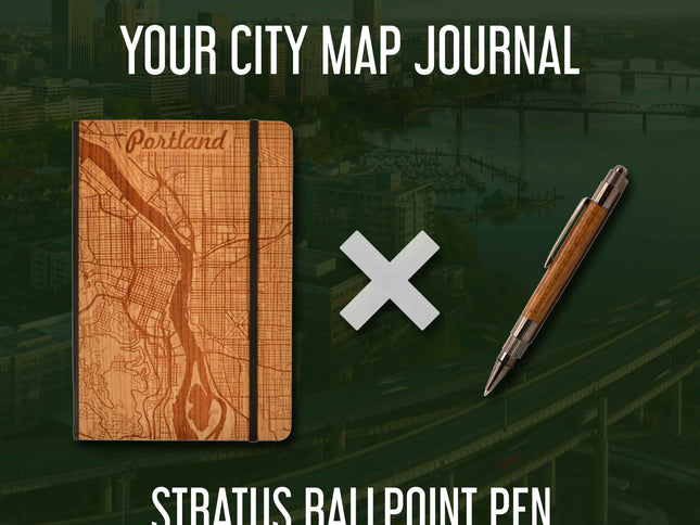 Notebook City Map Notebook, AppleTree Collective, Custom Wooden Gifts