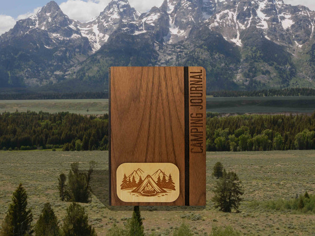 Prompted Journals Prompted Camping Journal, AppleTree Collective, Custom Wooden Gifts