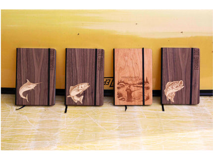 Prompted Journals Prompted Fisherman's Log, AppleTree Collective, Custom Wooden Gifts