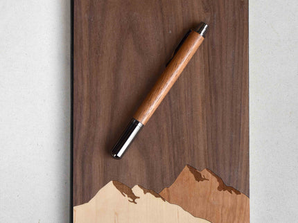 Rollerball Pen Jatoba Wood Rollerball Pen, Autumn Woods Collective, Custom Wooden Gifts