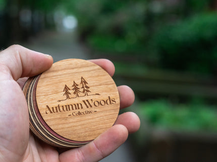 Sticker Custom Wood Stickers, Autumn Woods Collective, Custom Wooden Gifts