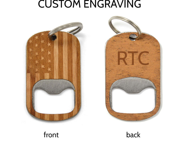 American Flag Keychain Opener - Autumn Woods Co.