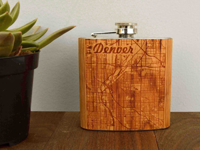 City Map Flask - Autumn Woods Co.