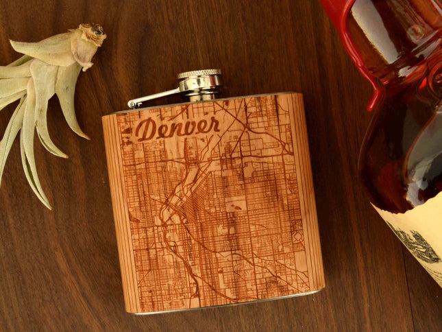 City Map Flask - Autumn Woods Co.
