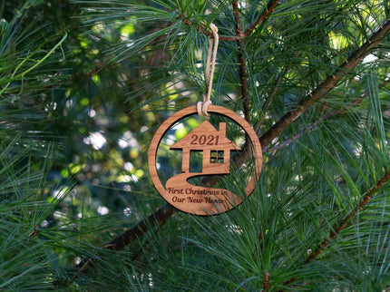 Handmade Wooden "New Home" Ornament - Autumn Woods Co.