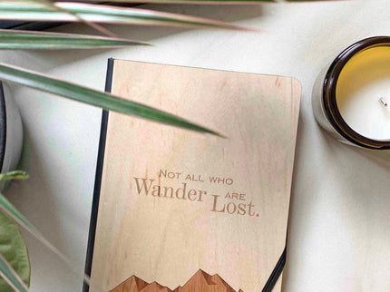 Not All Who Wander Notebook - Autumn Woods Co.