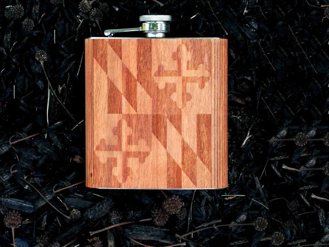 Maryland Flag Flask - Autumn Woods Co.